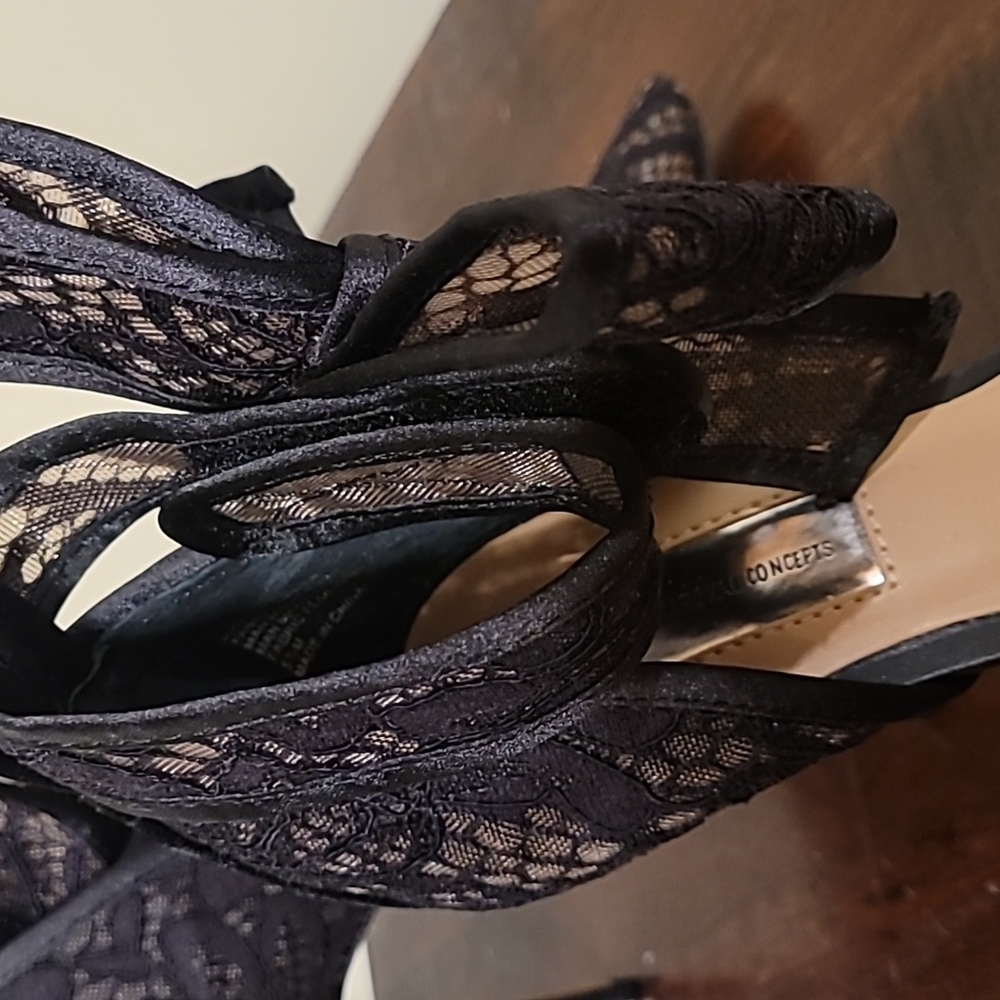 International Concept Black Lace stilettos - Picture 4 of 8
